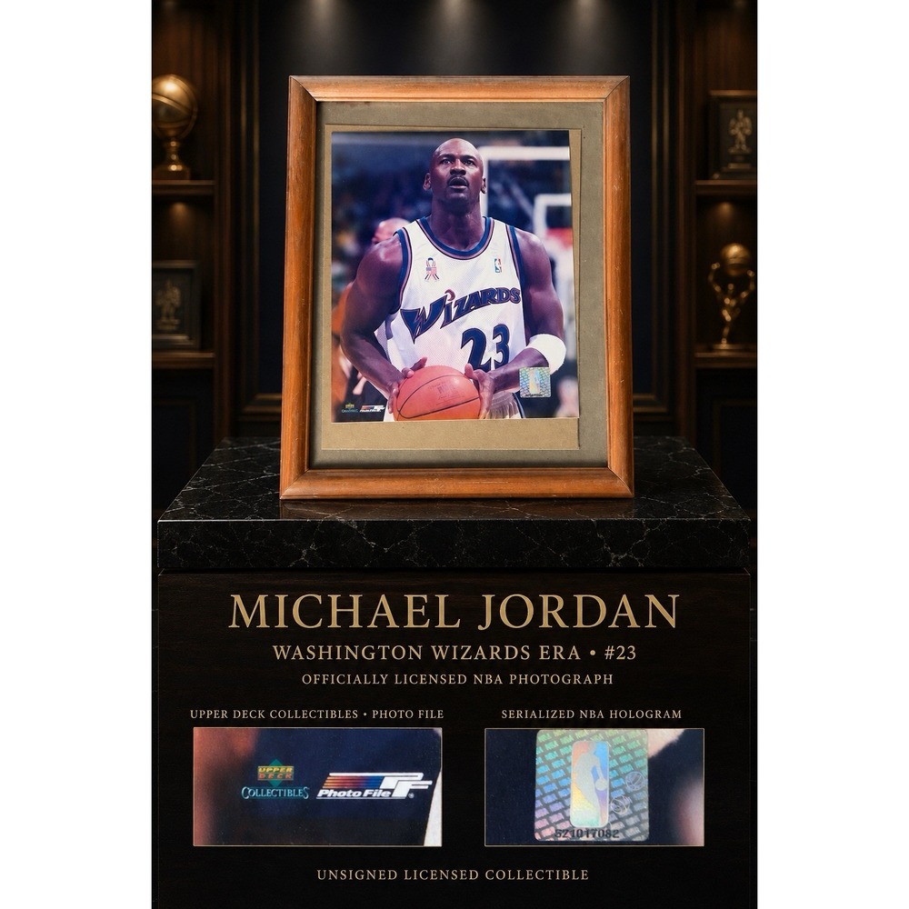Michael Jordan Wizards #23 Framed 8x10 Photo Upper Deck NBA Hologram